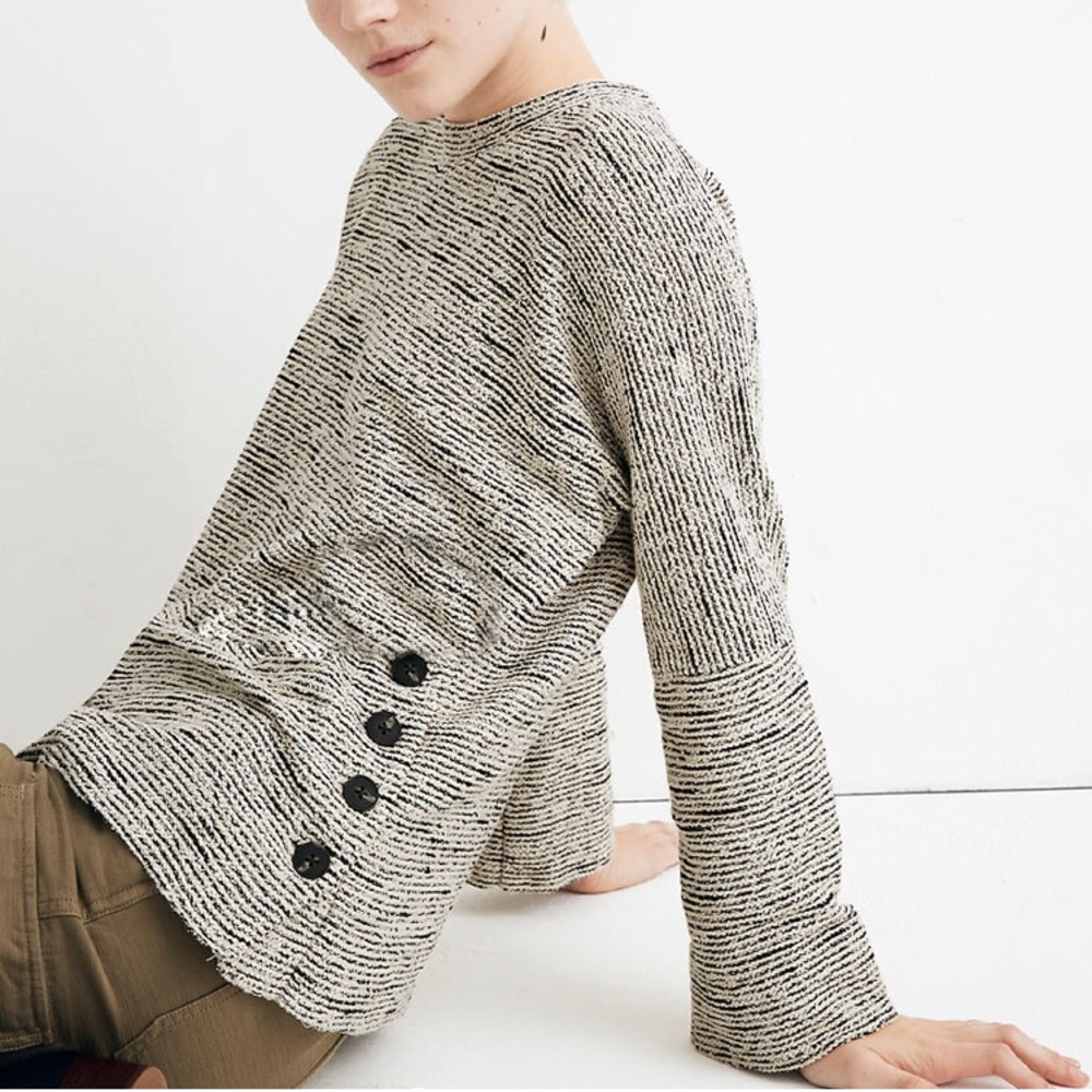 Texture & Thread Side-Button Top NWT - Picture 2 of 5